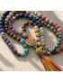 Chakra Charm Tassel Necklace