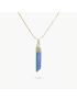 Blue Topaz Raw Stone Necklace