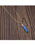Blue Topaz Raw Stone Necklace