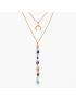 Rain 7 Chakra Heart Gold Chain Necklace