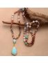 Frosted Turquoise and Amazonite Protection Necklace
