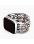 Platinum Demure Stretch Apple Watch Strap