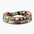 Celestial Natural Stone Leather Bracelet