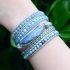 Healing Topaz Queen Silver Wrap Bracelet
