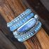 Healing Topaz Queen Silver Wrap Bracelet