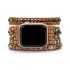 Natural Red Jasper _Tiger Eye Beaded Apple Watch Band