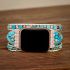 Natural Blue Turquoise Multi-Layer Wrapped Apple Watch Band