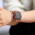 Natural Rhodonite _ose Quartz Rose Gold Apple Watch Band