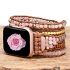 Natural Rhodonite _ose Quartz Rose Gold Apple Watch Band