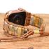 Handwoven Natural Stone Agate Apple Watch Band Bracelet