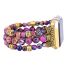 Purple Gold Jasper Natural Stone Apple Watch Strap | Compatible with all Apple Watch Series