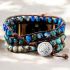 Graceful Blue Jasper Apple Watch Strap – Handmade Natural Stone iWatch Band