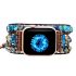 Graceful Blue Jasper Apple Watch Strap – Handmade Natural Stone iWatch Band