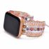 Bohemian Pink Sunstone & Rhodochrosite Apple Watch Band – Handmade Natural Stone Bracelet Strap for Apple Watch Series 9/8/7/6/5/4/3/2/1/SE/Ultra