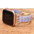 Plum Agate Apple Watch Strap – Handmade Boho Natural Stone Bracelet Band