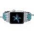 Beauty of Sky Apple Watch Strap – Handmade Blue Jasper Sesame Beaded Band