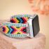Boho Beaded Apple Watch Band – Colorful Woven Bracelet Strap for 38/40/41mm & 42/44/45mm – Adjustable Handmade iWatch Band