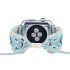 Aqua Serenity Boho Apple Watch Band – Handmade Glass Bead & Nylon Bracelet Strap for 38/40/41/42/44/45mm – Adjustable iWatch Band