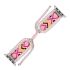 Sakura Pink Crystal Handwoven Apple Watch Band – Adjustable Nylon Strap