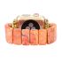 Orange Stone Beaded Stretch Watch Band – Boho Style for Apple Watch