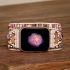 Boho Crystal Apple Watch Band – Handmade Multi-Layer Natural Stone Wrap Bracelet Strap