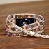 Boho Crystal Apple Watch Band – Handmade Multi-Layer Natural Stone Wrap Bracelet Strap