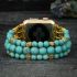 Turquoise Dream Stretch Apple Watch Band – Handmade Natural Stone Beaded Bracelet Strap (38–45mm)