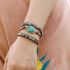 Natural Turquoise & Jasper Wrap Bracelet – Handmade Leather Gemstone Jewelry
