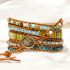 Twisted Ocean Jasper Wrap Bracelet – Handmade 5-Layer Courage & Grounding Jewelry