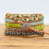 Twisted Ocean Jasper Wrap Bracelet – Handmade 5-Layer Courage & Grounding Jewelry