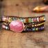Natural Rhodonite & Jasper Wrap Bracelet