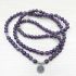 108 Bead Amethyst Mala Bracelet – with Spiritual Charm