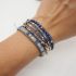 Lapis Lazuli & Blue Aventurine 5-Layer Gemstone Wrap Bracelet