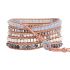 Celestine Druzy & Natural Stone 5-Layer Wrap Bracelet