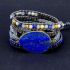 Lapis Lazuli & Jasper 5-Layer Healing Wrap Bracelet
