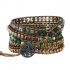 Indian Agate & Green Aventurine Wrap Bracelet – Balance & Harmony
