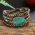 Indian Agate & Green Aventurine Wrap Bracelet – Balance & Harmony