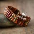 Handmade Jasper Tube Wrap Bracelet – Red Jasper & Picasso Jasper