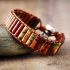 Handmade Jasper Tube Wrap Bracelet – Red Jasper & Picasso Jasper