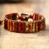 Handmade Jasper Tube Wrap Bracelet – Red Jasper & Picasso Jasper