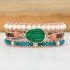 Handmade Malachite Chrysocolla & Pearl Wrap Bracelet – Natural Gemstone Jewelry