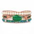 Handmade Malachite Chrysocolla & Pearl Wrap Bracelet – Natural Gemstone Jewelry
