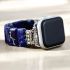 Dark Navy Tibetan Jasper Stretch Apple Watch Strap