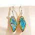 Jasper Leaf Dangle Earrings