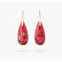 Red Imperial Jasper Teardrop Earrings