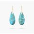 Turquoise Jasper Protection Drop Earrings