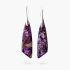 Purple Jasper Hook Earrings