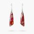 Antique Red Regalite Hook Earrings
