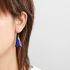 Lapis Lazuli Geometric Drop Earrings