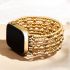 Golden Demure Stretch Apple Watch Strap
